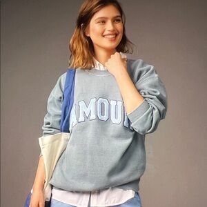NWT Anthropologie Amour Sweatshirt